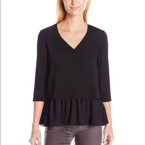 Cooper and Ella ruffle v neck top